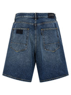 Department 5 Blue Cotton Bermuda Shorts