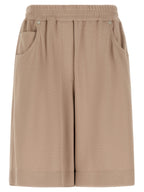 Brunello Cucinelli Brown Cotton Bermuda Shorts