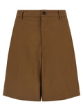 Department 5 Brown Cotton Bermuda Shorts