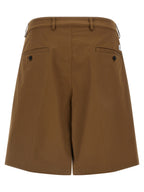 Department 5 Brown Cotton Bermuda Shorts