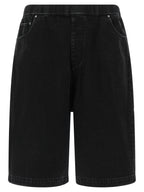 Entire Studios Black Cotton Bermuda Shorts