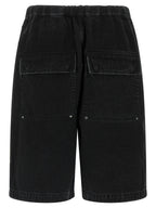 Entire Studios Black Cotton Bermuda Shorts
