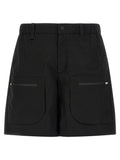 LAMINAR Black Polyamide Bermuda Shorts