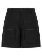 LAMINAR Black Polyamide Bermuda Shorts