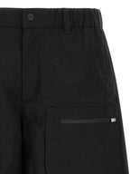 LAMINAR Black Polyamide Bermuda Shorts