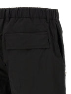 LAMINAR Black Polyamide Bermuda Shorts