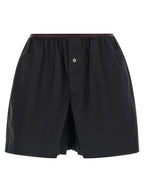 Lemaire Gray Cotton Bermuda Shorts