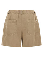 Brunello Cucinelli Beige Cotton Bermuda Shorts