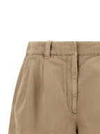 Brunello Cucinelli Beige Cotton Bermuda Shorts