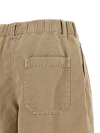 Brunello Cucinelli Beige Cotton Bermuda Shorts