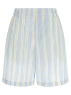 Jacquemus Blue Linen Bermuda Shorts