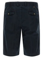 PT Torino Blue Cotton Bermuda Shorts