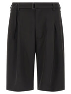 CELLAR DOOR Black Polyester Bermuda Shorts