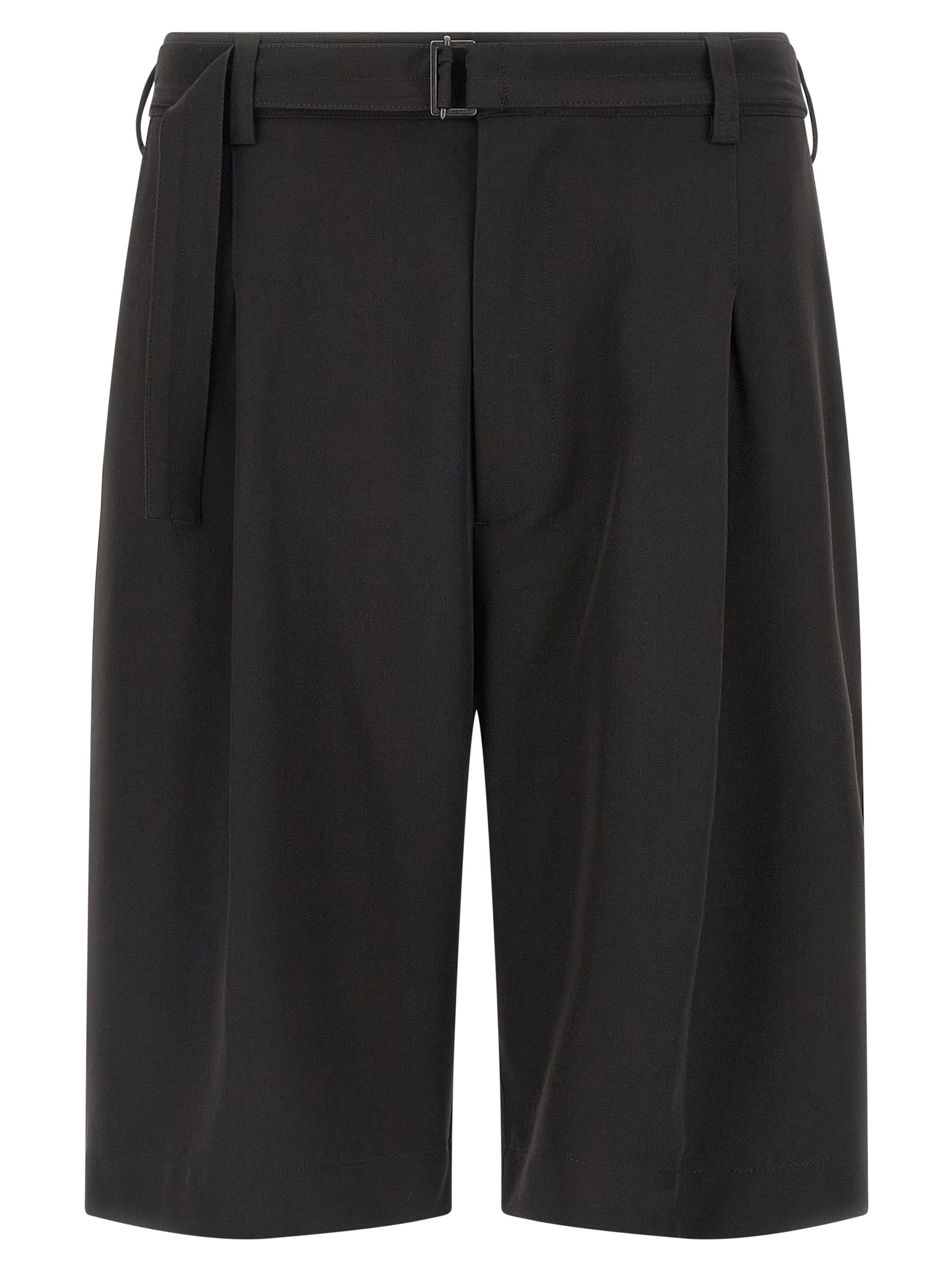 CELLAR DOOR Black Polyester Bermuda Shorts