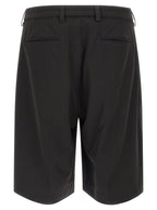 CELLAR DOOR Black Polyester Bermuda Shorts