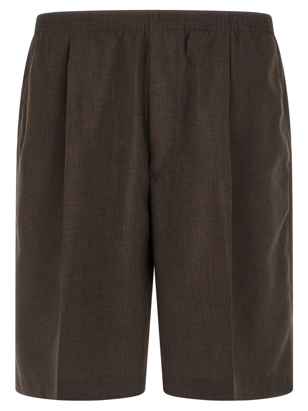 CELLAR DOOR Brown Polyester Bermuda Shorts