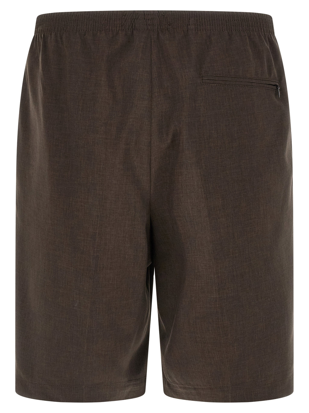 CELLAR DOOR Brown Polyester Bermuda Shorts