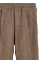 CELLAR DOOR Brown Polyester Bermuda Shorts