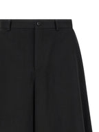 Comme Des Garçons Black Wool Bermuda Shorts
