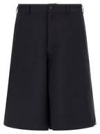 Comme Des Garçons Blue Polyester Bermuda Shorts