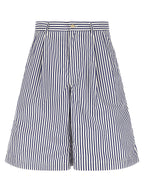 Comme Des Garçons Blue Cotton Bermuda Shorts
