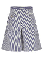 Comme Des Garçons Blue Cotton Bermuda Shorts