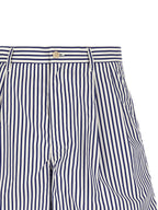 Comme Des Garçons Blue Cotton Bermuda Shorts