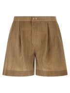 Ermanno Scervino Beige Polyester Bermuda Shorts