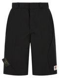 Undercover Black Polyester Bermuda Shorts