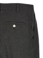 Jacquemus Gray Linen Bermuda Shorts