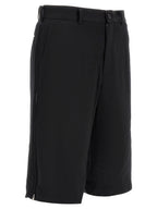 Comme Des Garçons Black Wool Bermuda Shorts