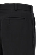 Comme Des Garçons Black Wool Bermuda Shorts