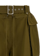 Alexander McQueen Bicolor Cotton Bermuda Shorts