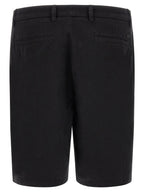 Hugo Boss Black Cotton Bermuda Shorts