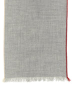Brunello Cucinelli Gray Virgin Wool Scarf