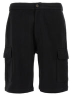 Brunello Cucinelli Black Cotton Bermuda Shorts