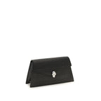 Alexander McQueen Black Calf Leather Bos Taurus Clutch Bag