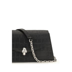 Alexander McQueen Black Calf Leather Bos Taurus Clutch Bag