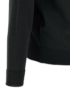 JOHN SMEDLEY Black Merino Wool Cardigan