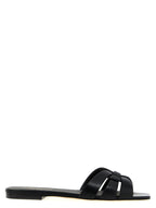 Black Calfskin Slides