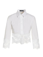 Dolce & Gabbana White Cotton Blouse
