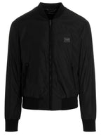 Dolce & Gabbana Black Polyamide Bomber