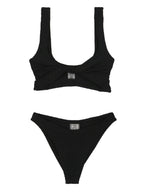 Hunza G Black Nylon Bikini