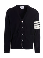 Thom Browne Blue Merino Wool Cardigan