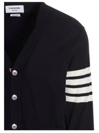 Thom Browne Blue Merino Wool Cardigan