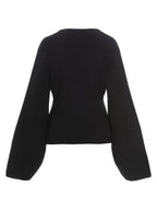 Khaite Black Cashmere Cardigan
