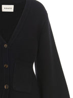Khaite Black Cashmere Cardigan