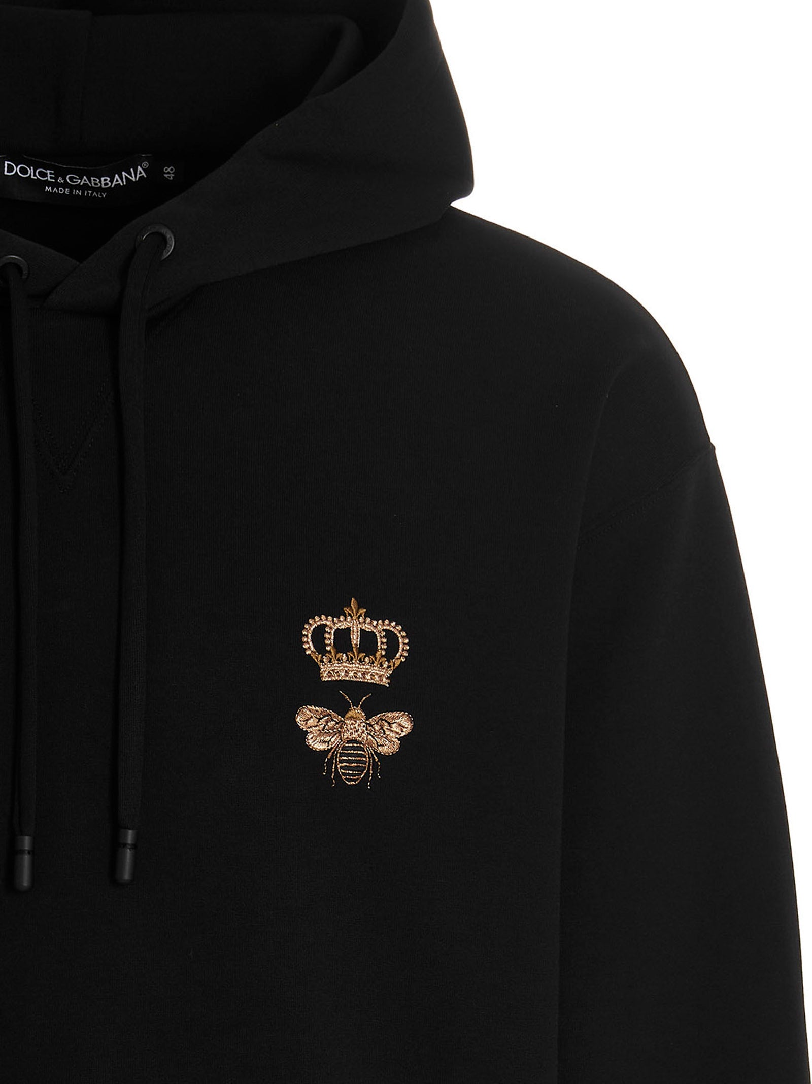 Schwarzes Baumwollsweatshirt