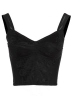 Dolce & Gabbana Black Polyamide Tank Tops