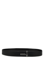 Tom Ford Black Calfskin Regular Belt